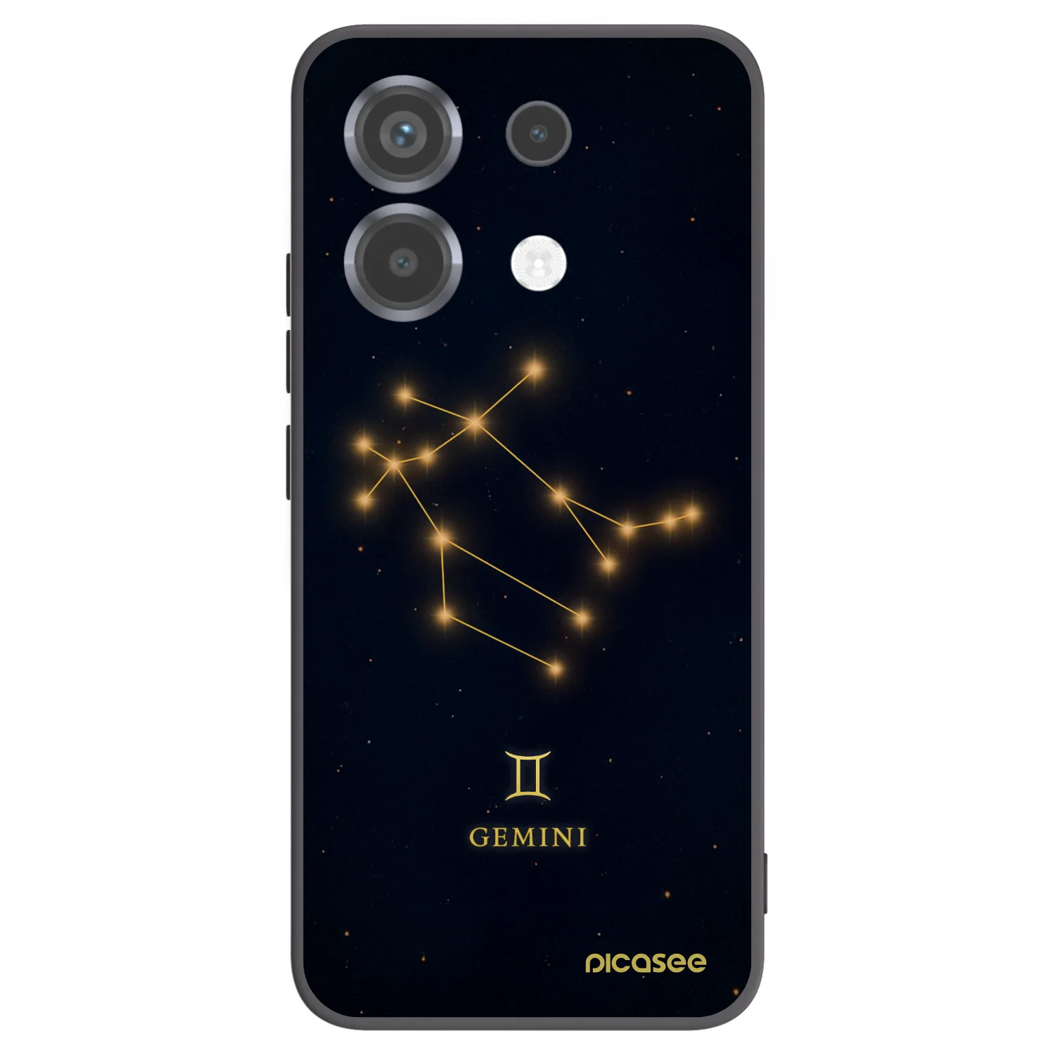 Picasee silikónový čierny obal pre Xiaomi Poco X6 - GEMINI