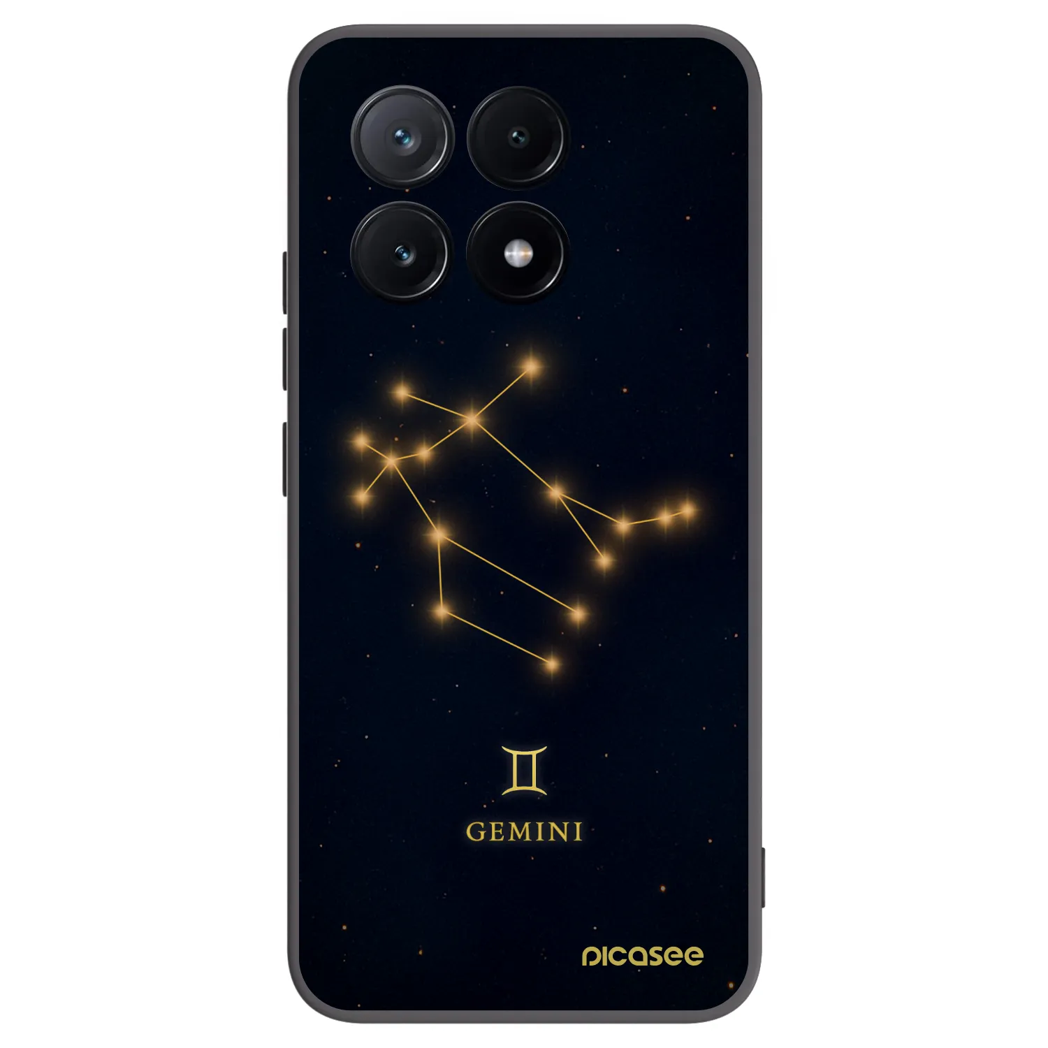 Picasee silikónový čierny obal pre Xiaomi Poco X6 Pro - GEMINI