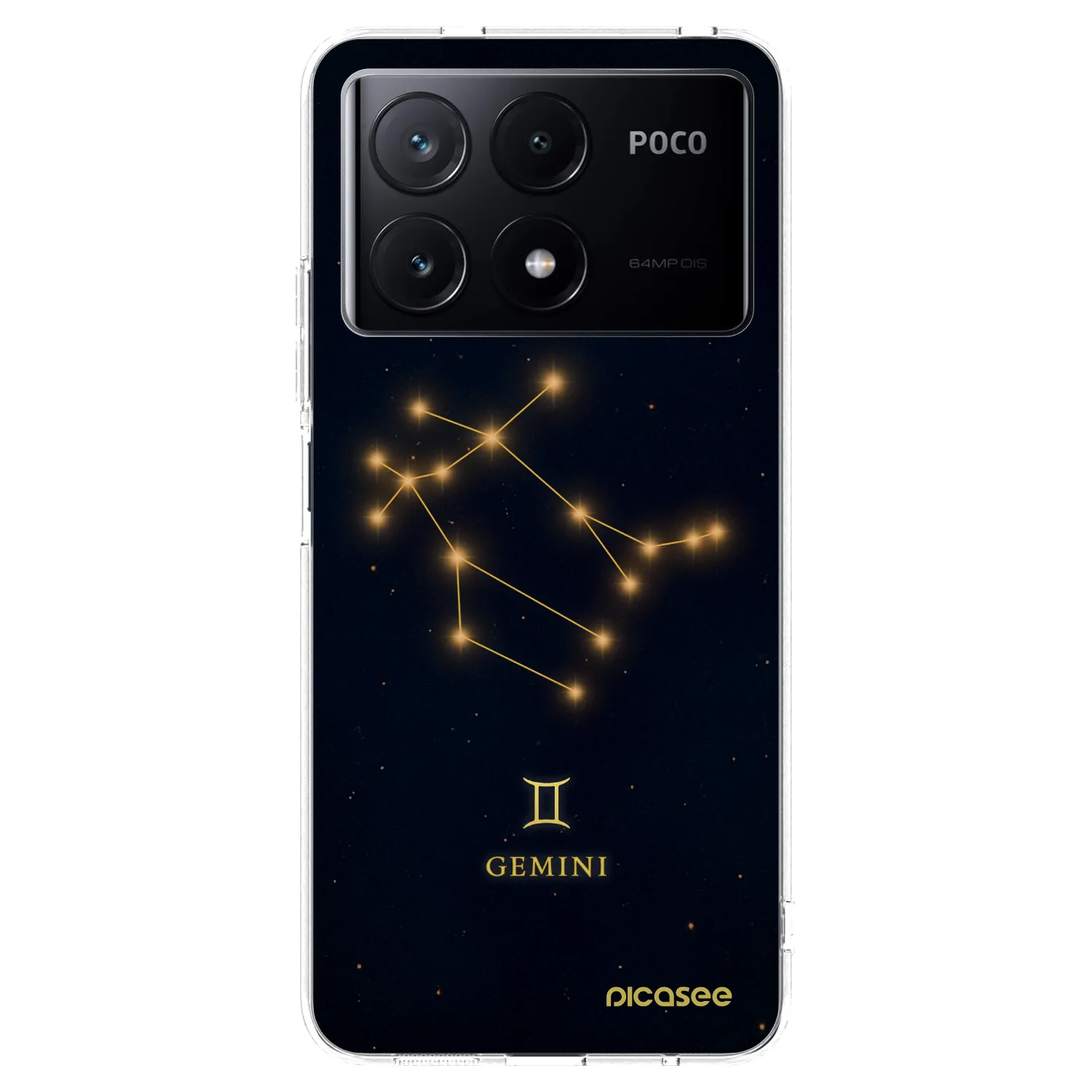 Picasee silikónový prehľadný obal pre Xiaomi Poco X6 Pro - GEMINI