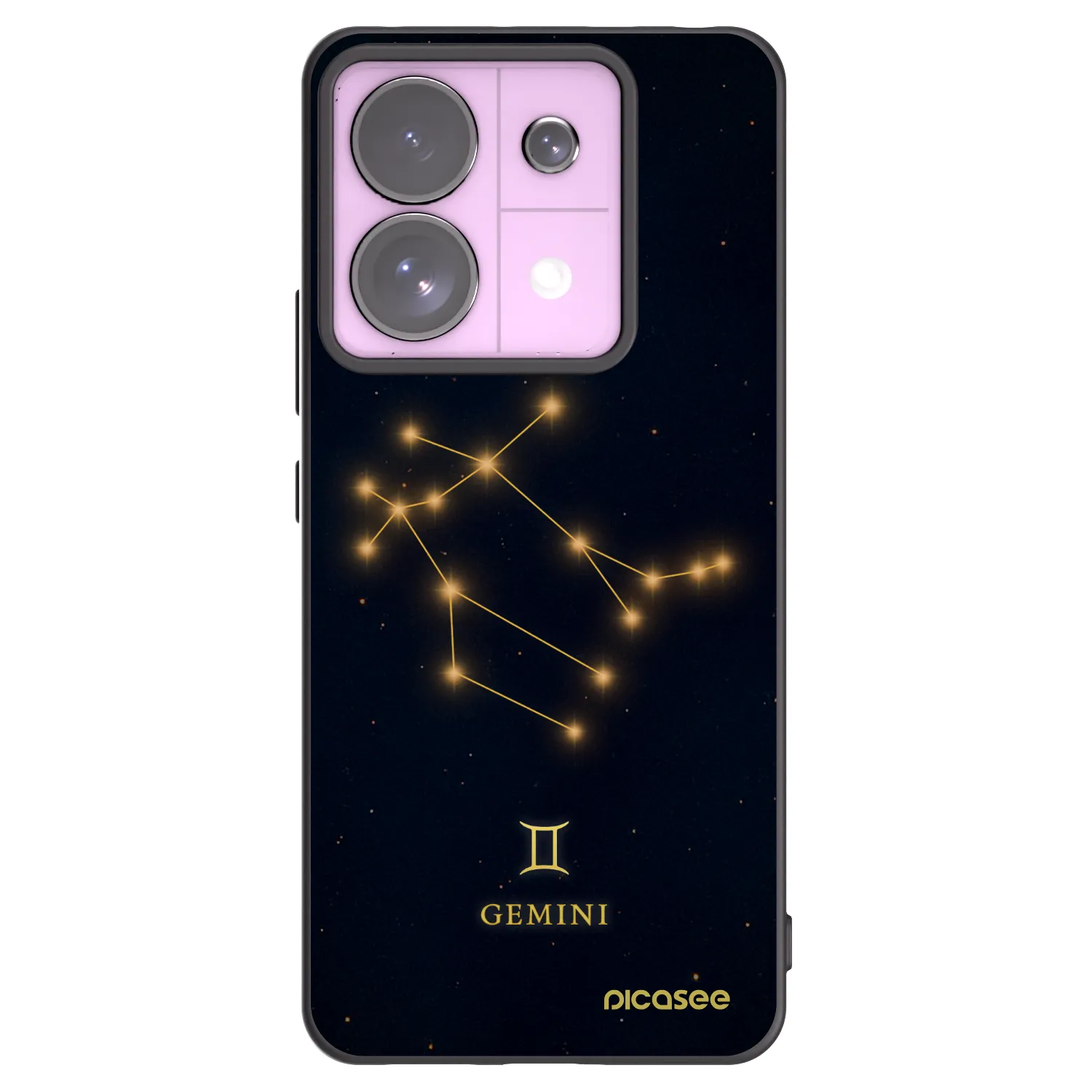 Picasee silikónový čierny obal pre Xiaomi Redmi Note 13 Pro 5G - GEMINI