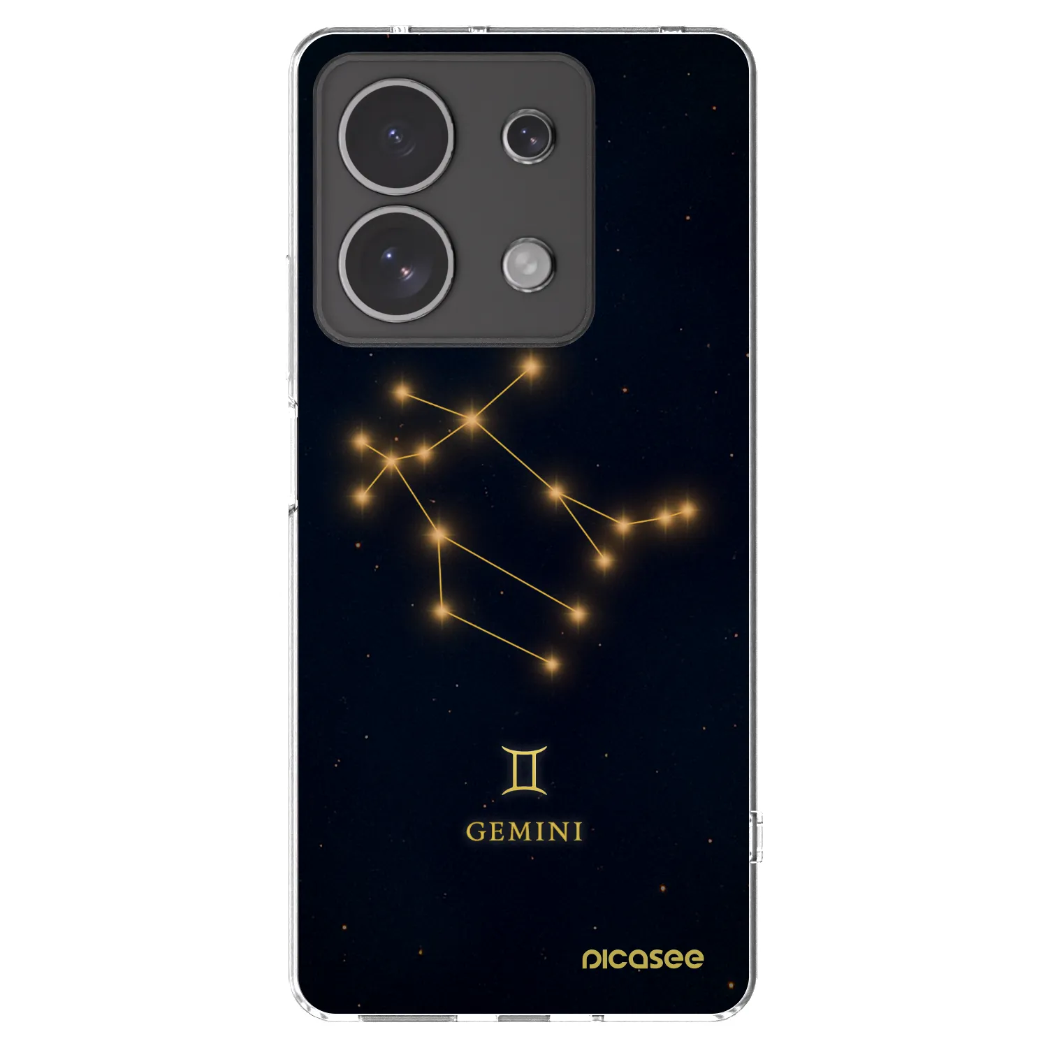 Picasee silikónový prehľadný obal pre Xiaomi Redmi Note 13 4G - GEMINI
