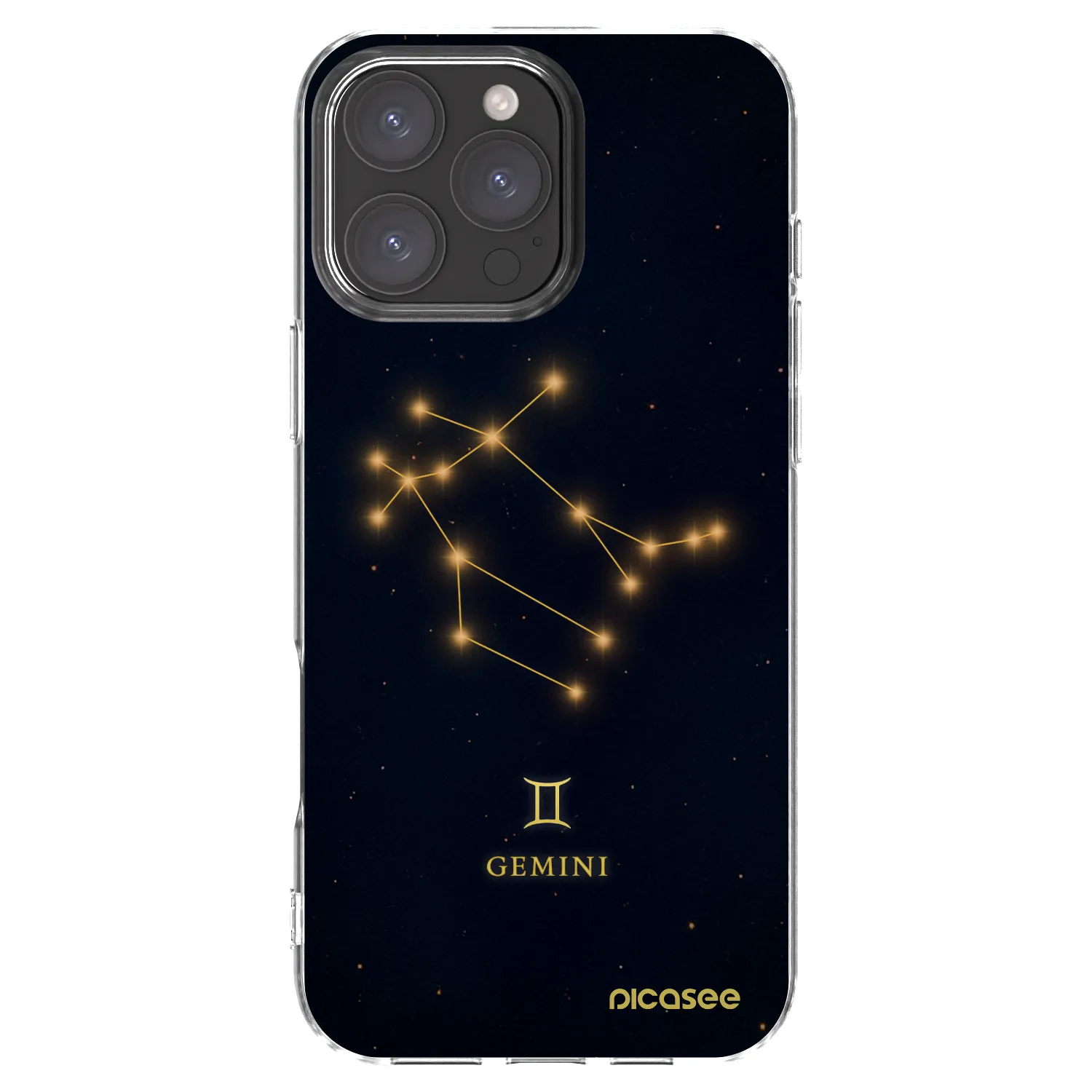 Picasee silikónový prehľadný obal pre Apple iPhone 16 Pro Max - GEMINI