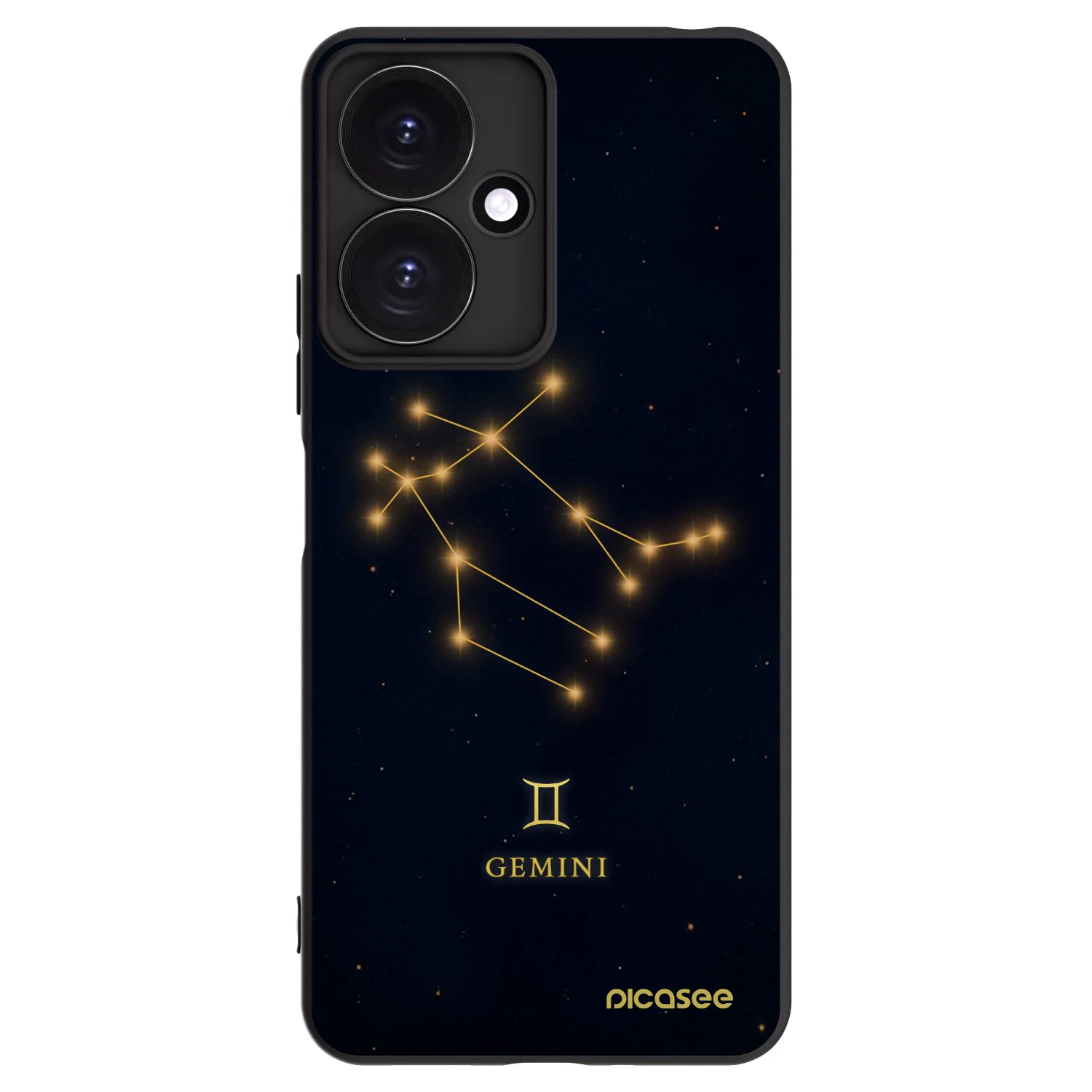 Picasee silikónový čierny obal pre Xiaomi Redmi 13C 5G - GEMINI