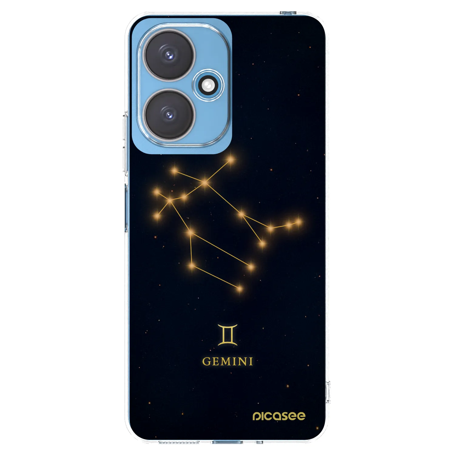 Picasee silikónový prehľadný obal pre Xiaomi Redmi 13C 5G - GEMINI