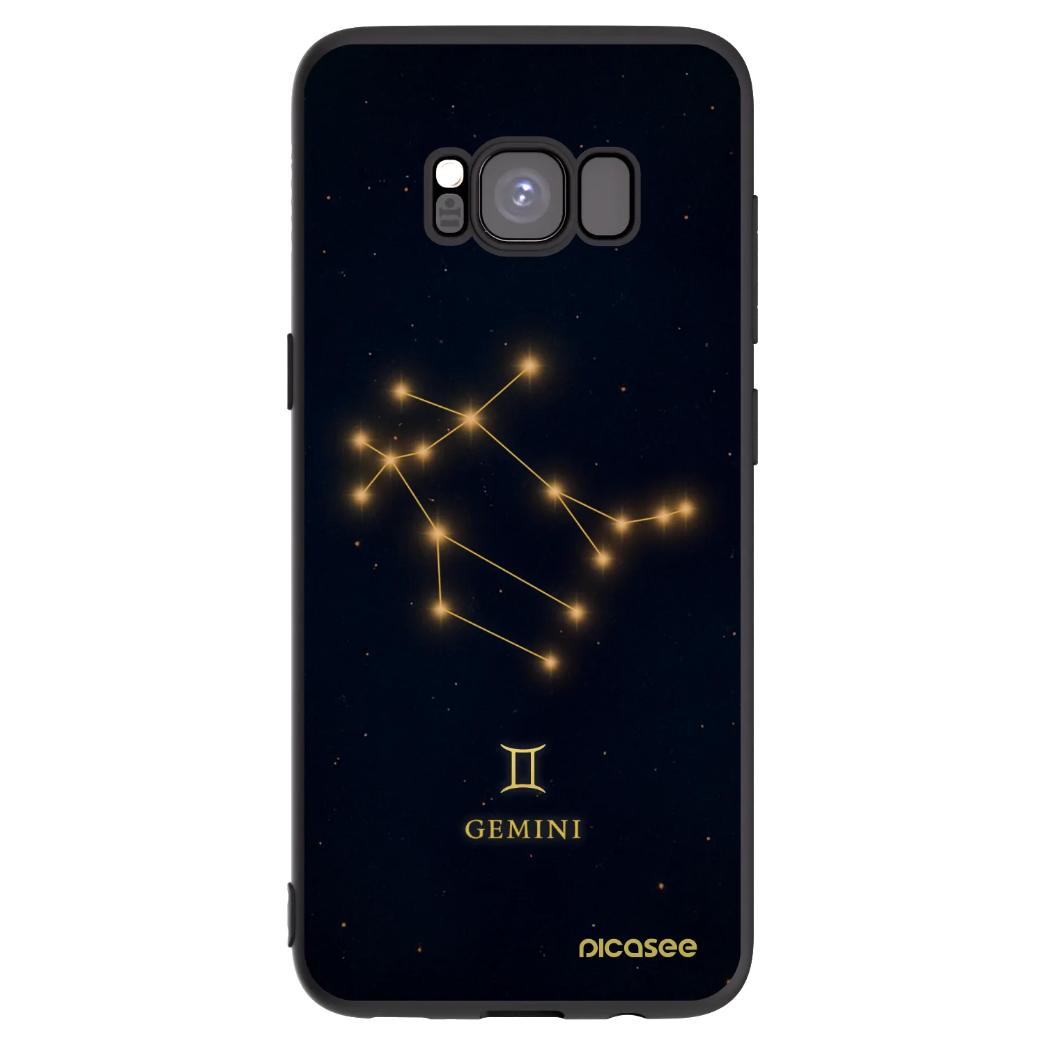 Picasee silikónový čierny obal pre Samsung Galaxy S8 G950F - GEMINI