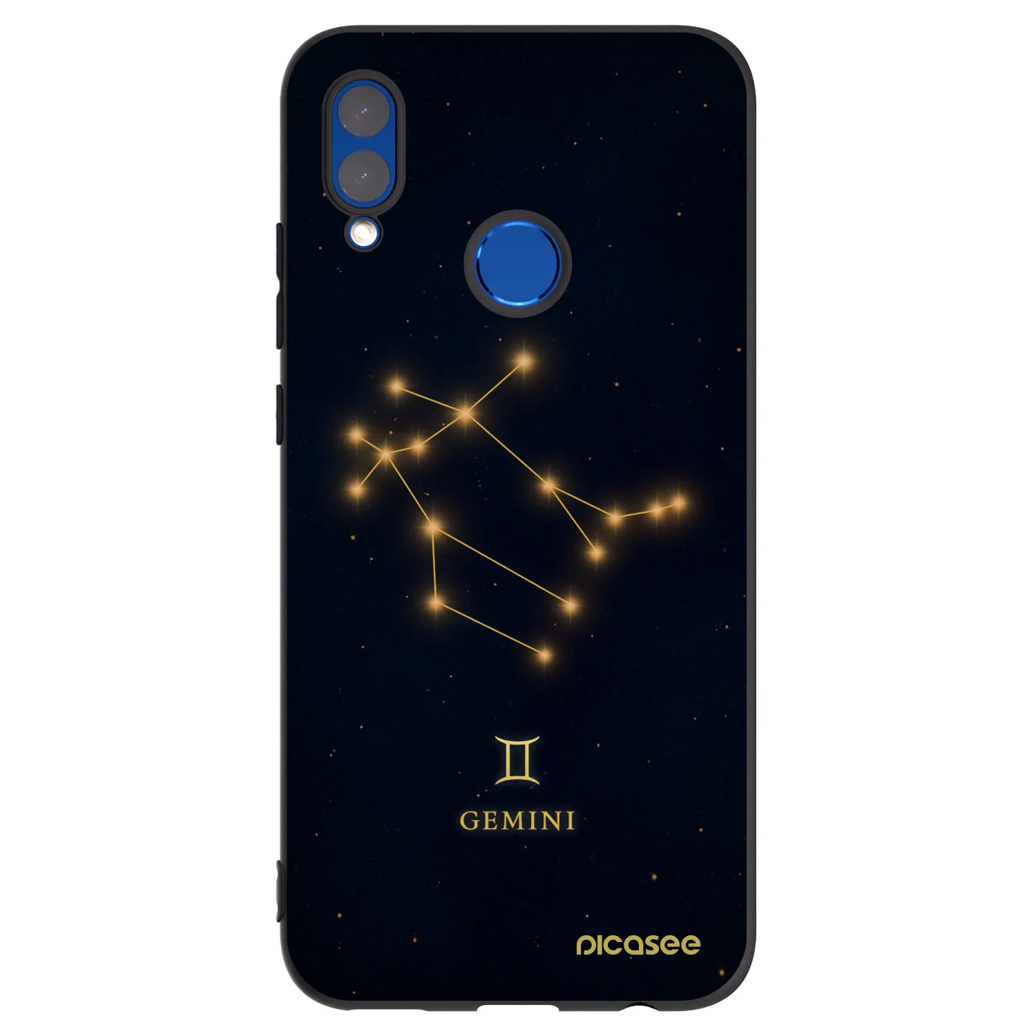 Picasee silikónový čierny obal pre Huawei P Smart 2019 - GEMINI