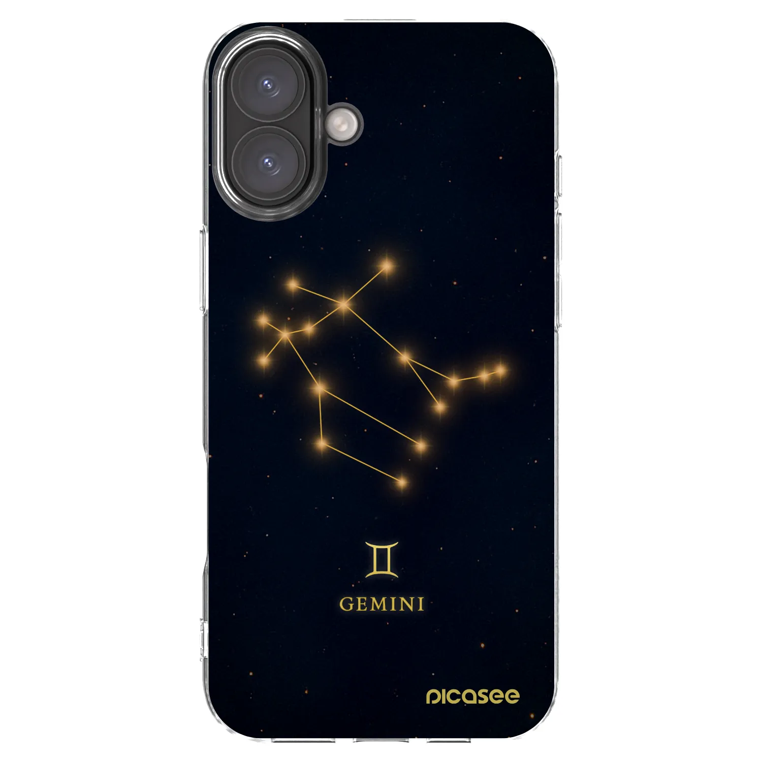 Picasee silikónový prehľadný obal pre Apple iPhone 16 Plus - GEMINI