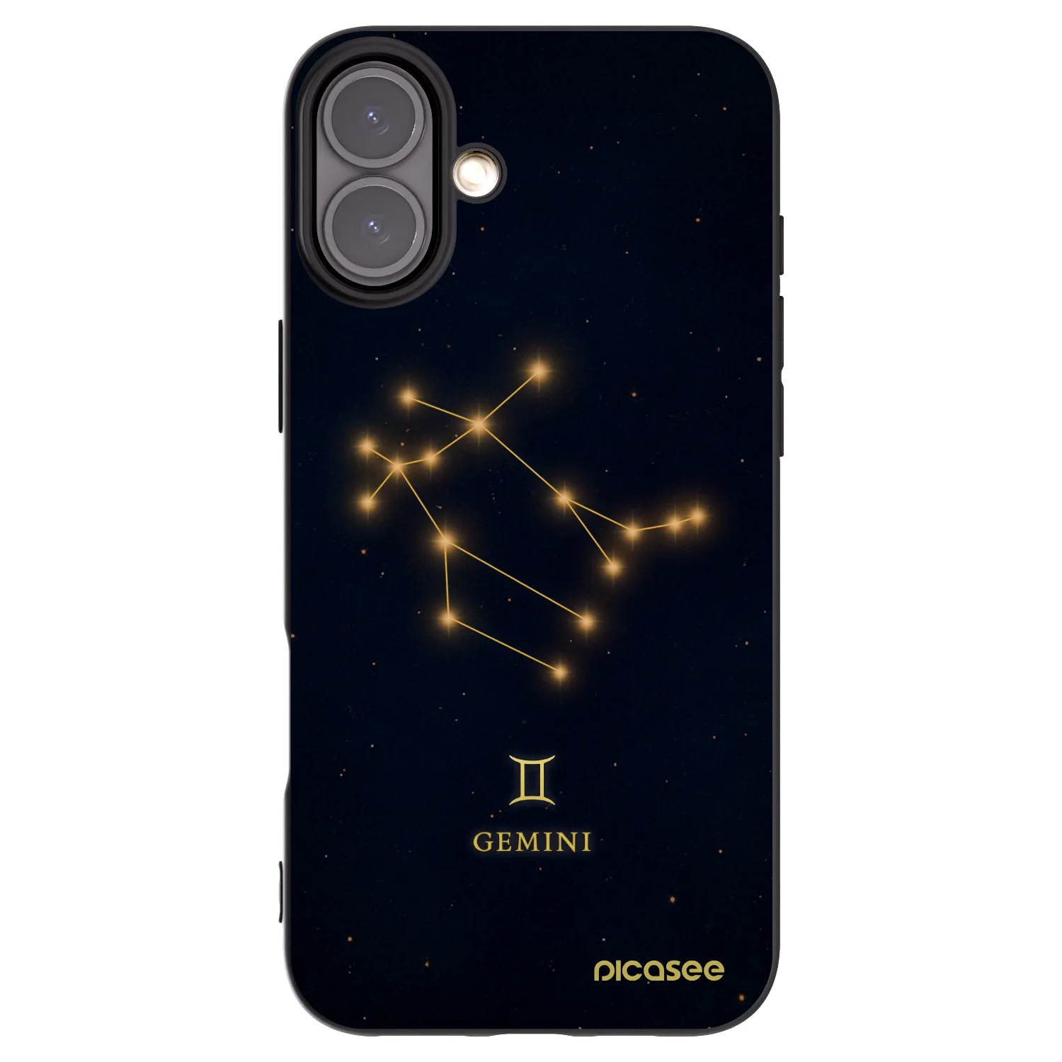 Picasee silikónový čierny obal pre Apple iPhone 16 Plus - GEMINI