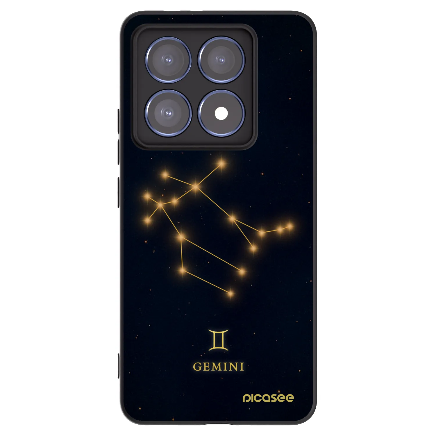 Picasee silikónový čierny obal pre Xiaomi 14T Pro - GEMINI