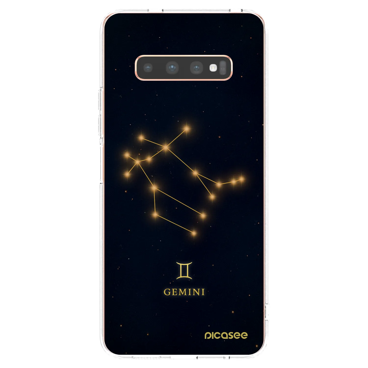 Picasee silikónový prehľadný obal pre Samsung Galaxy S10 Plus G975 - GEMINI