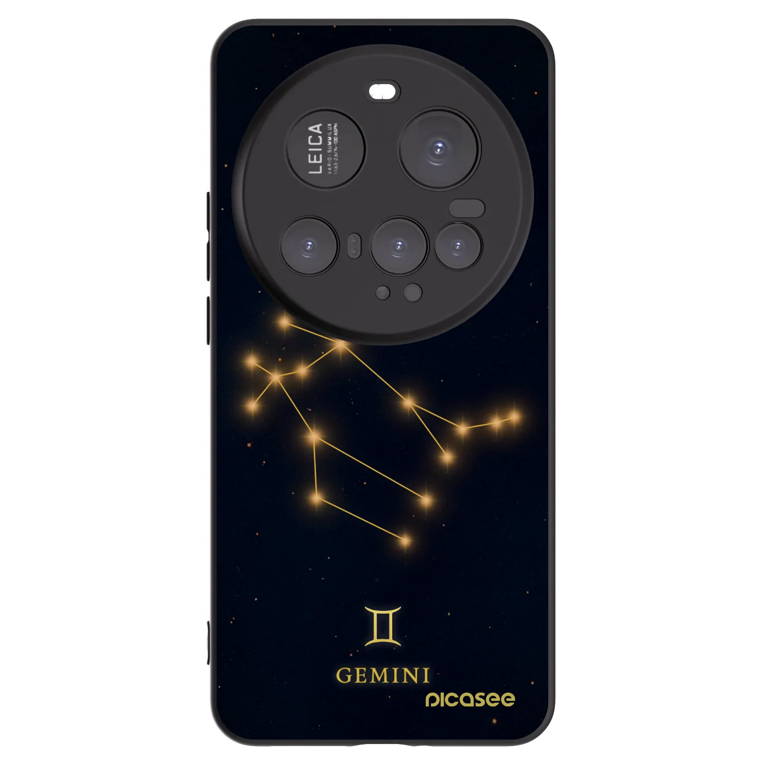 Picasee silikónový čierny obal pre Xiaomi 15 Ultra - GEMINI