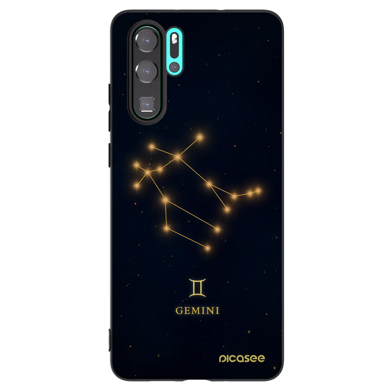 Picasee silikónový čierny obal pre Huawei P30 Pro - GEMINI