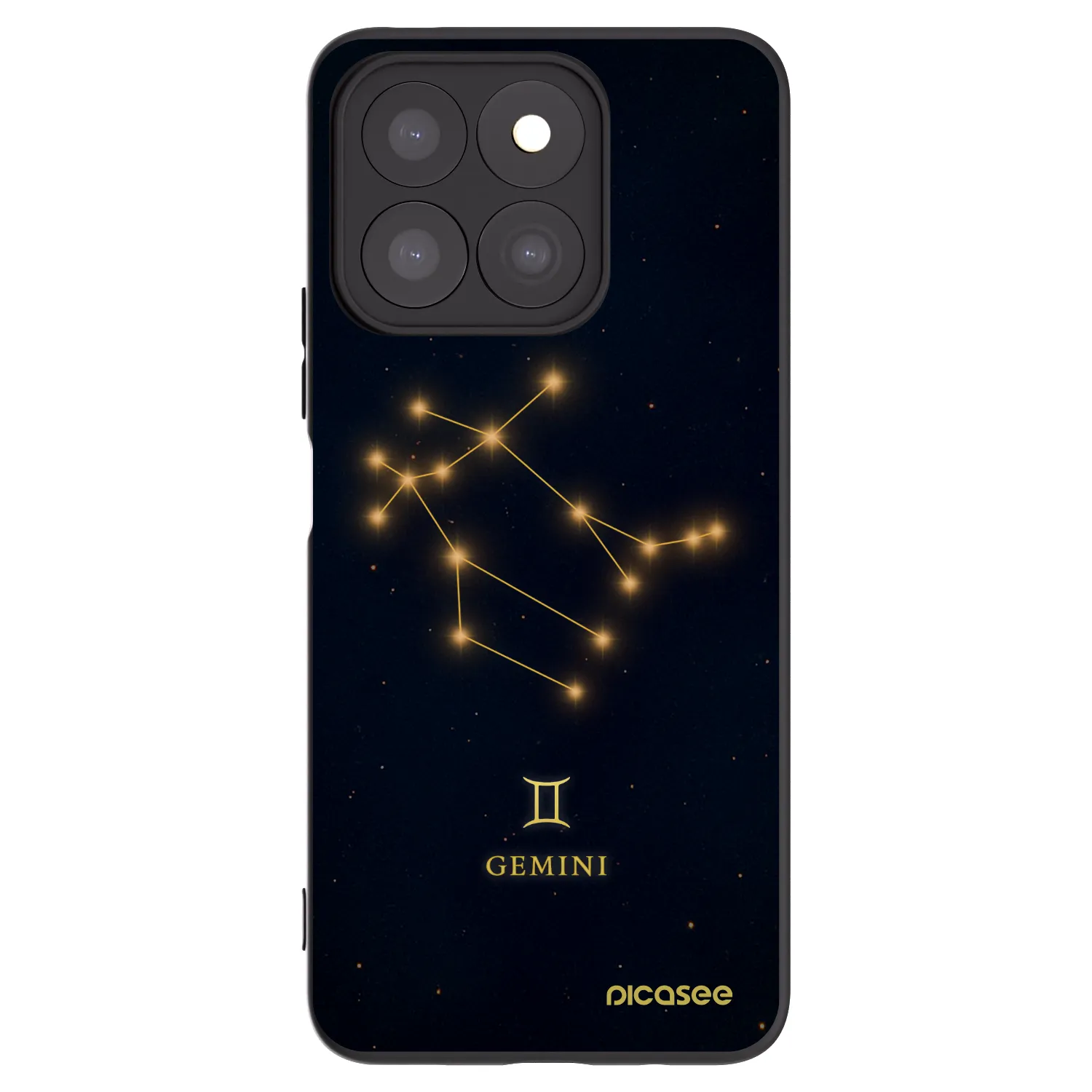 Picasee silikónový čierny obal pre Honor X8c - GEMINI