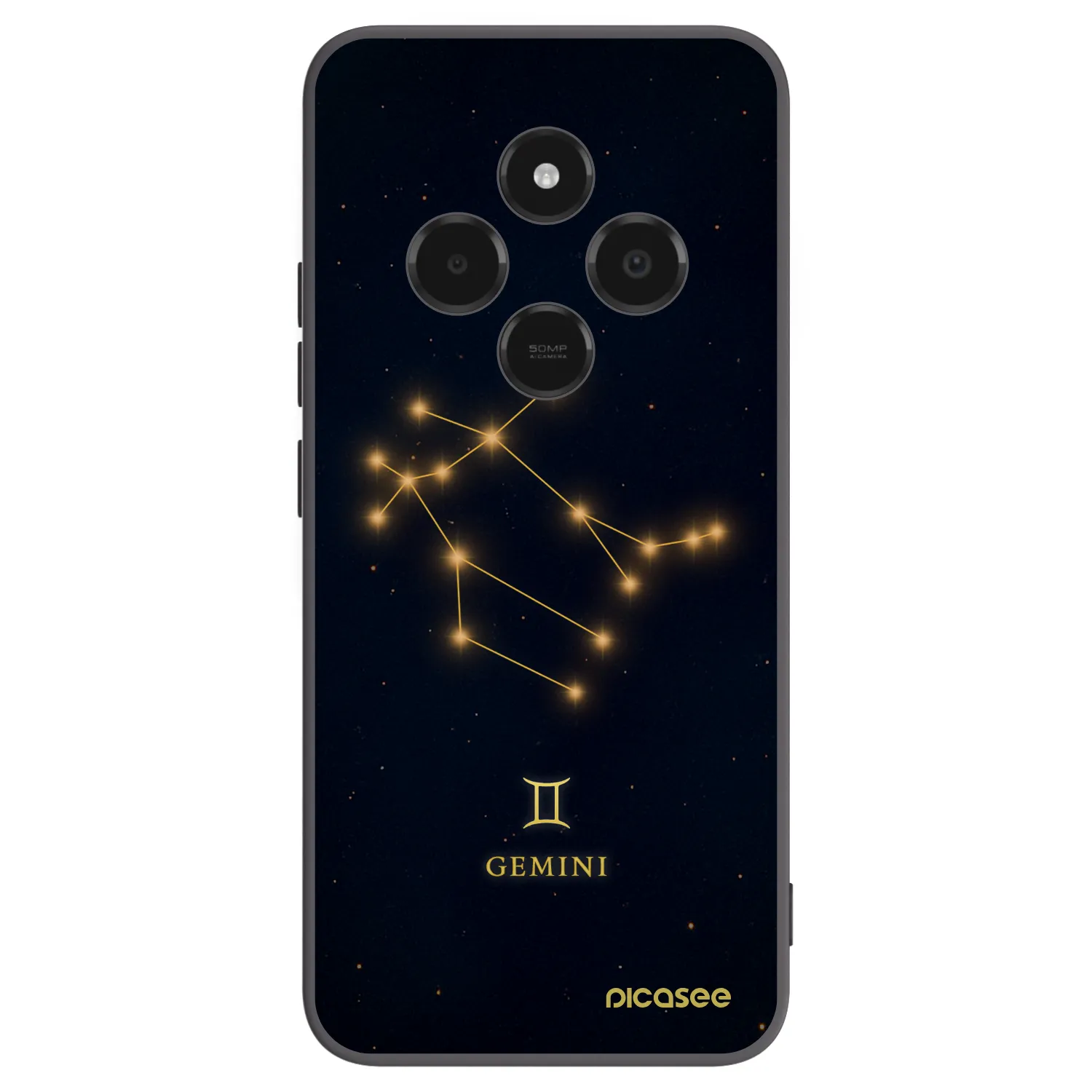 Picasee silikónový čierny obal pre Xiaomi Poco C75 - GEMINI