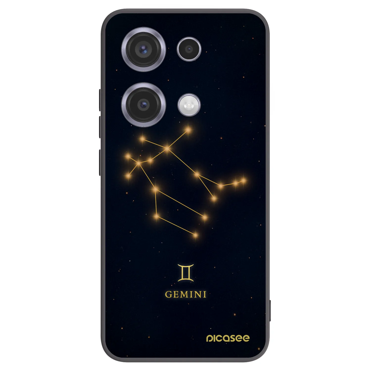 Picasee silikónový čierny obal pre Xiaomi Redmi Note 14S - GEMINI