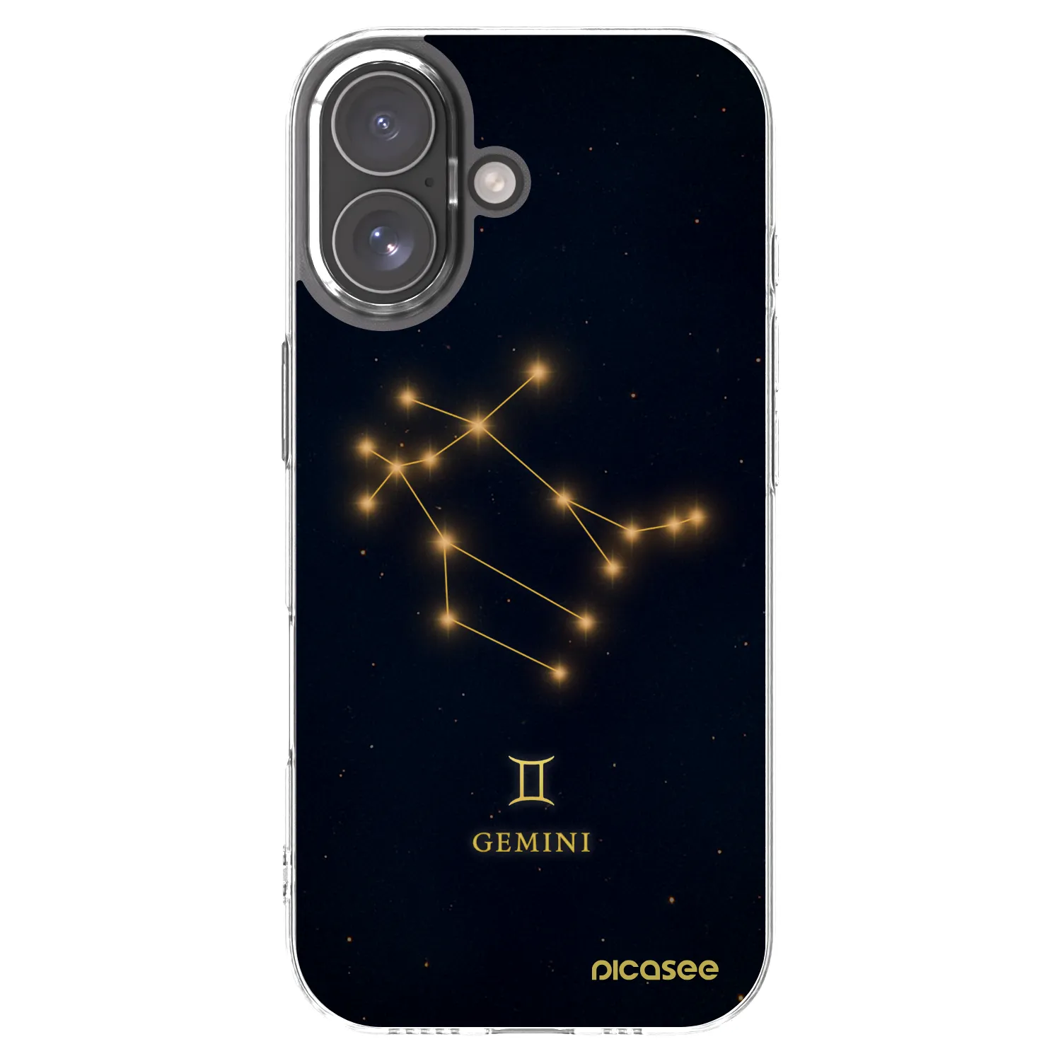 Picasee silikónový prehľadný obal pre Apple iPhone 17 - GEMINI