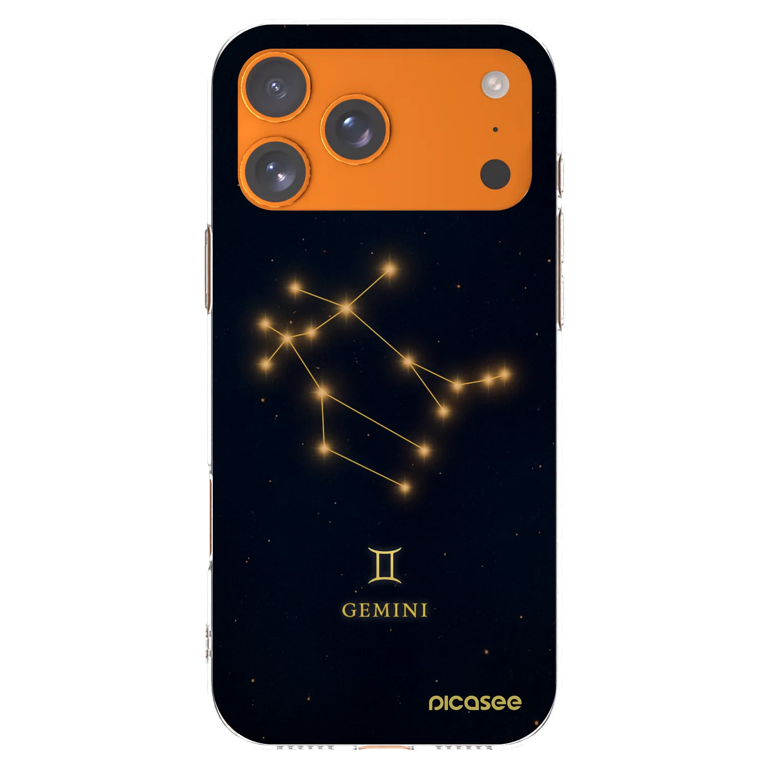 Picasee silikónový prehľadný obal pre Apple iPhone 17 Pro Max - GEMINI