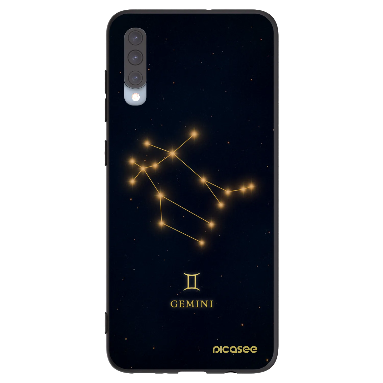 Picasee silikónový čierny obal pre Samsung Galaxy A70 A705F - GEMINI