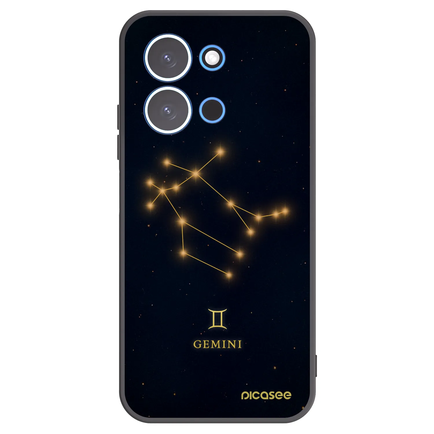 Picasee silikónový čierny obal pre Xiaomi Redmi 15C 4G - GEMINI