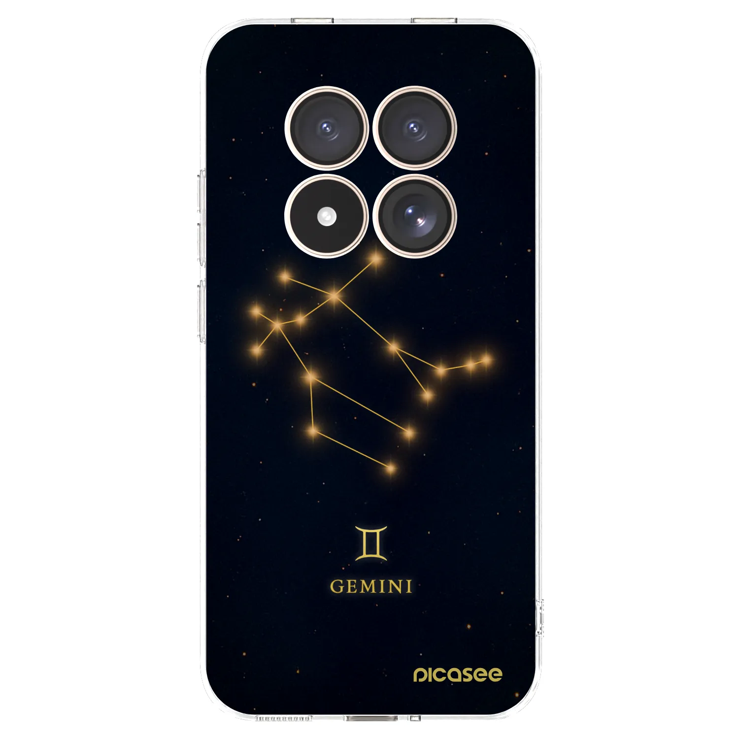 Picasee silikónový prehľadný obal pre Xiaomi Redmi Note 15 Pro 4G - GEMINI