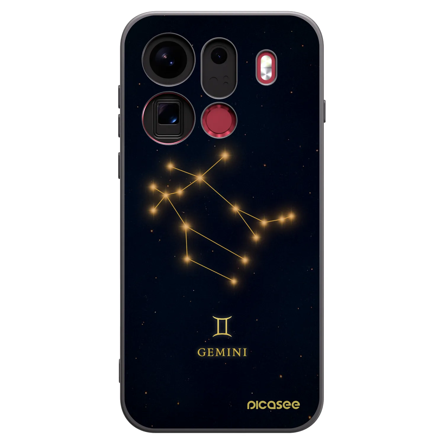 Picasee silikónový čierny obal pre OPPO Find X9 Pro - GEMINI