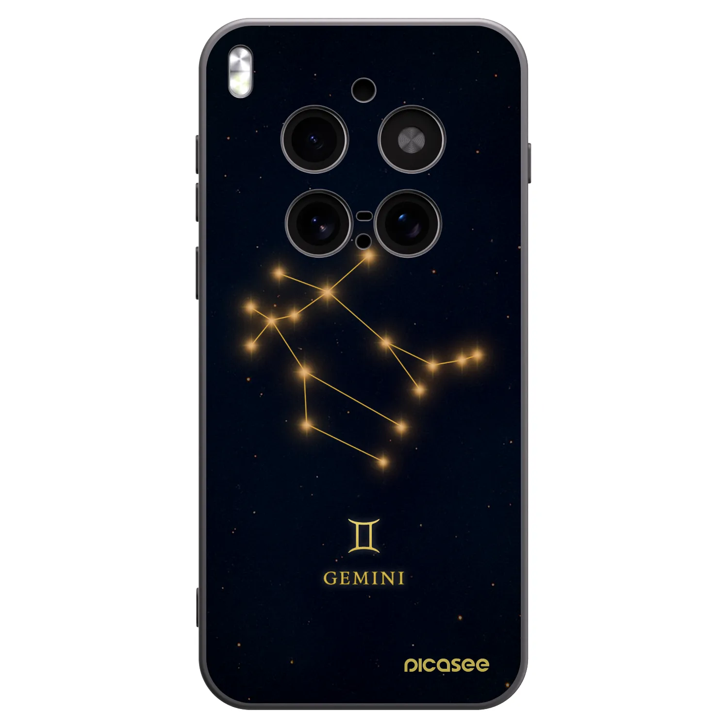 Picasee silikónový čierny obal pre Vivo X300 Pro - GEMINI