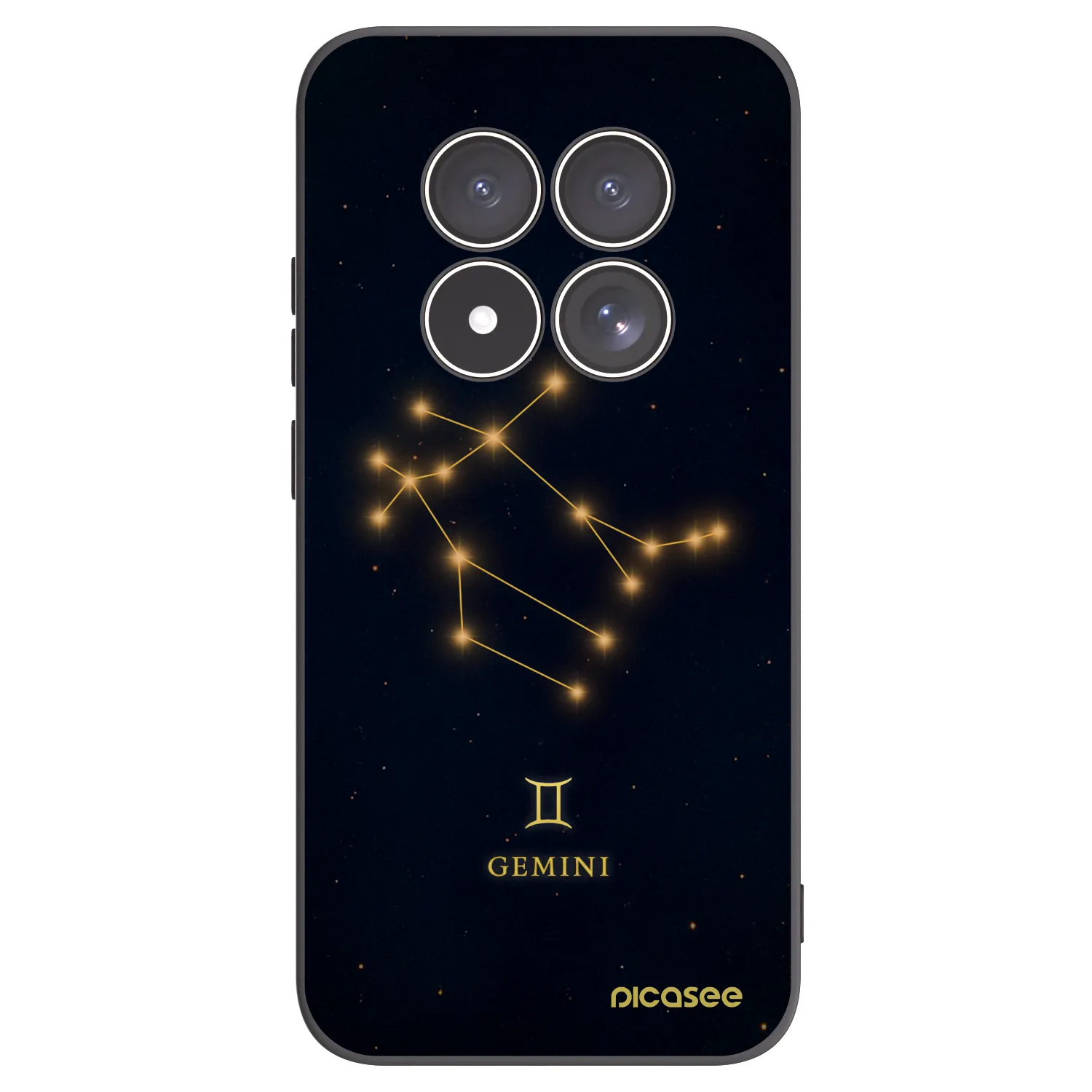 Picasee silikónový čierny obal pre Xiaomi Redmi Note 15 Pro 5G - GEMINI