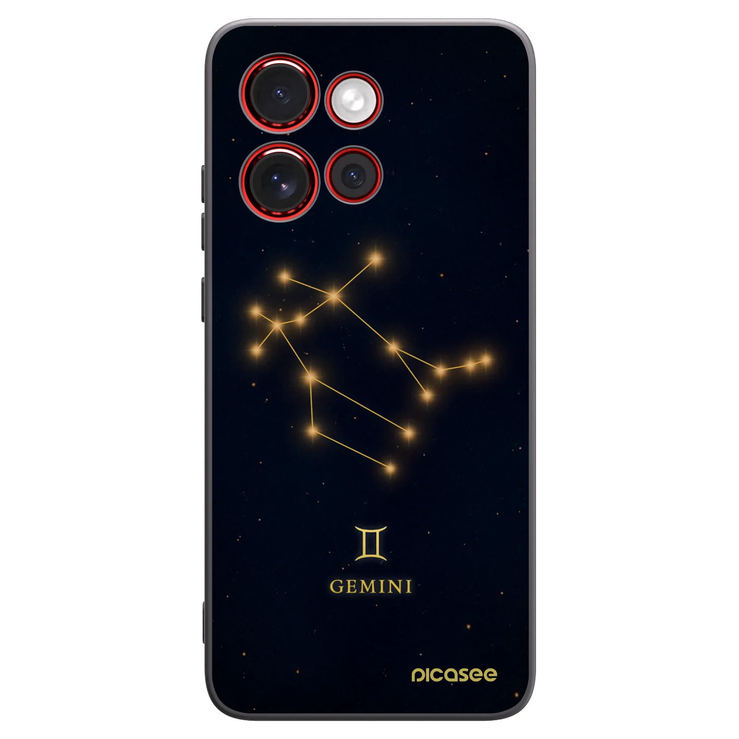 Picasee silikónový čierny obal pre Motorola Edge 60 Neo 5G - GEMINI