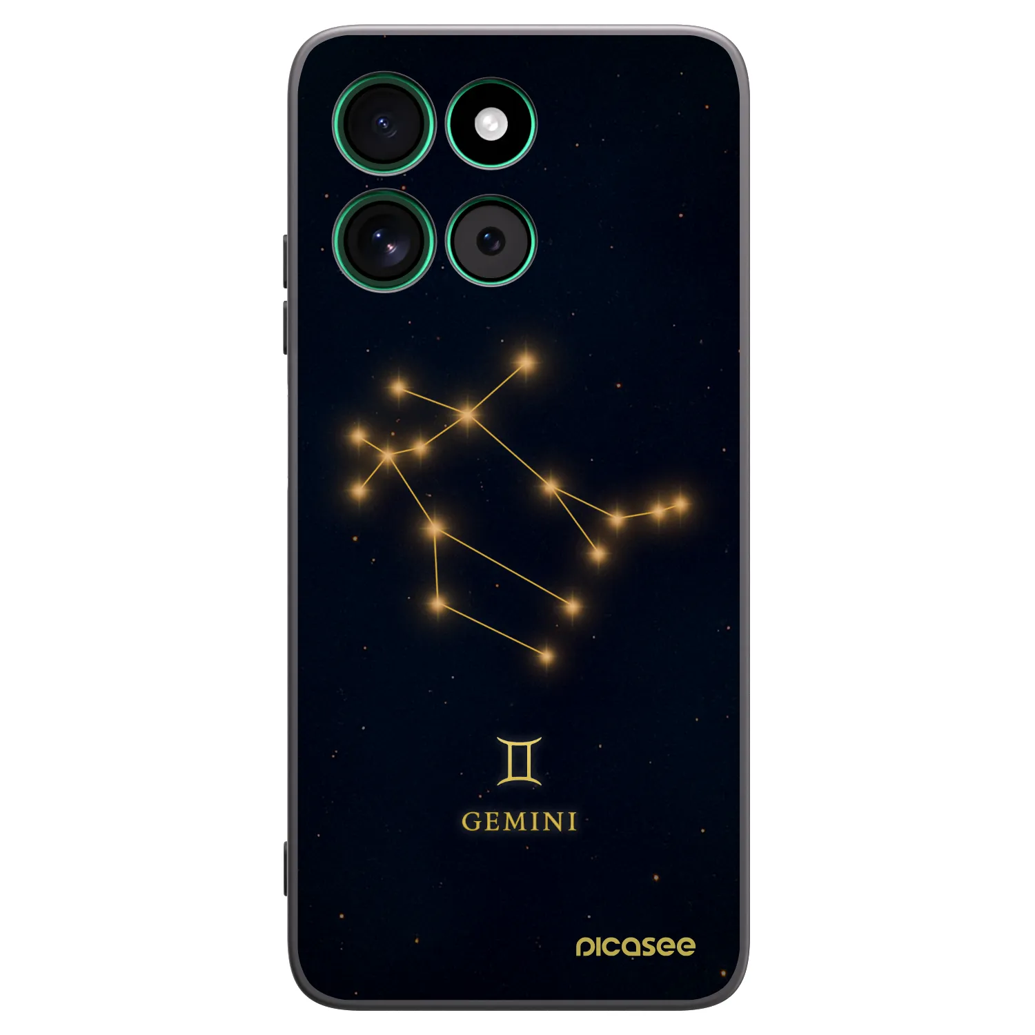 Picasee silikónový čierny obal pre Motorola Moto G57 Power - GEMINI
