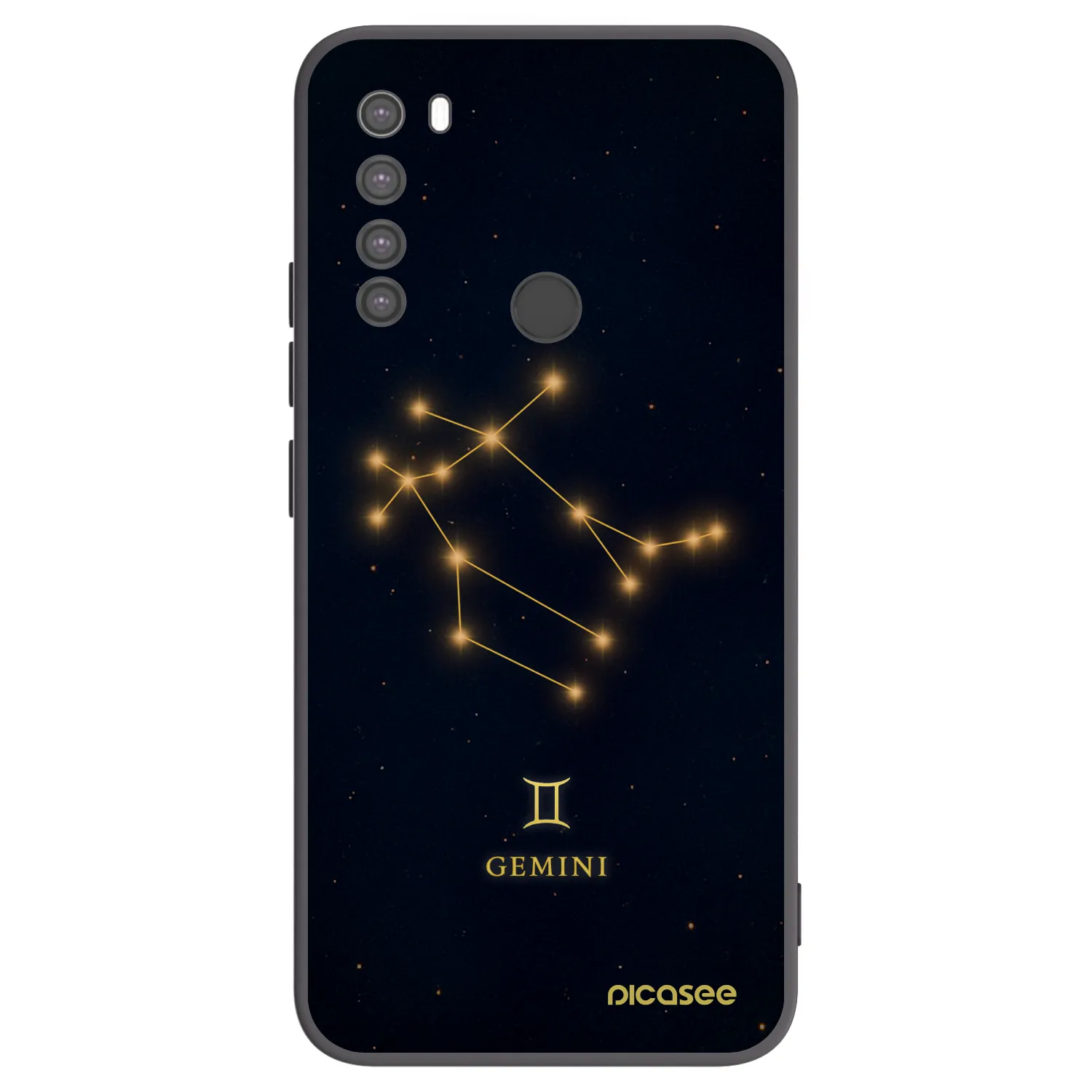 Picasee silikónový čierny obal pre Xiaomi Redmi Note 8 - GEMINI