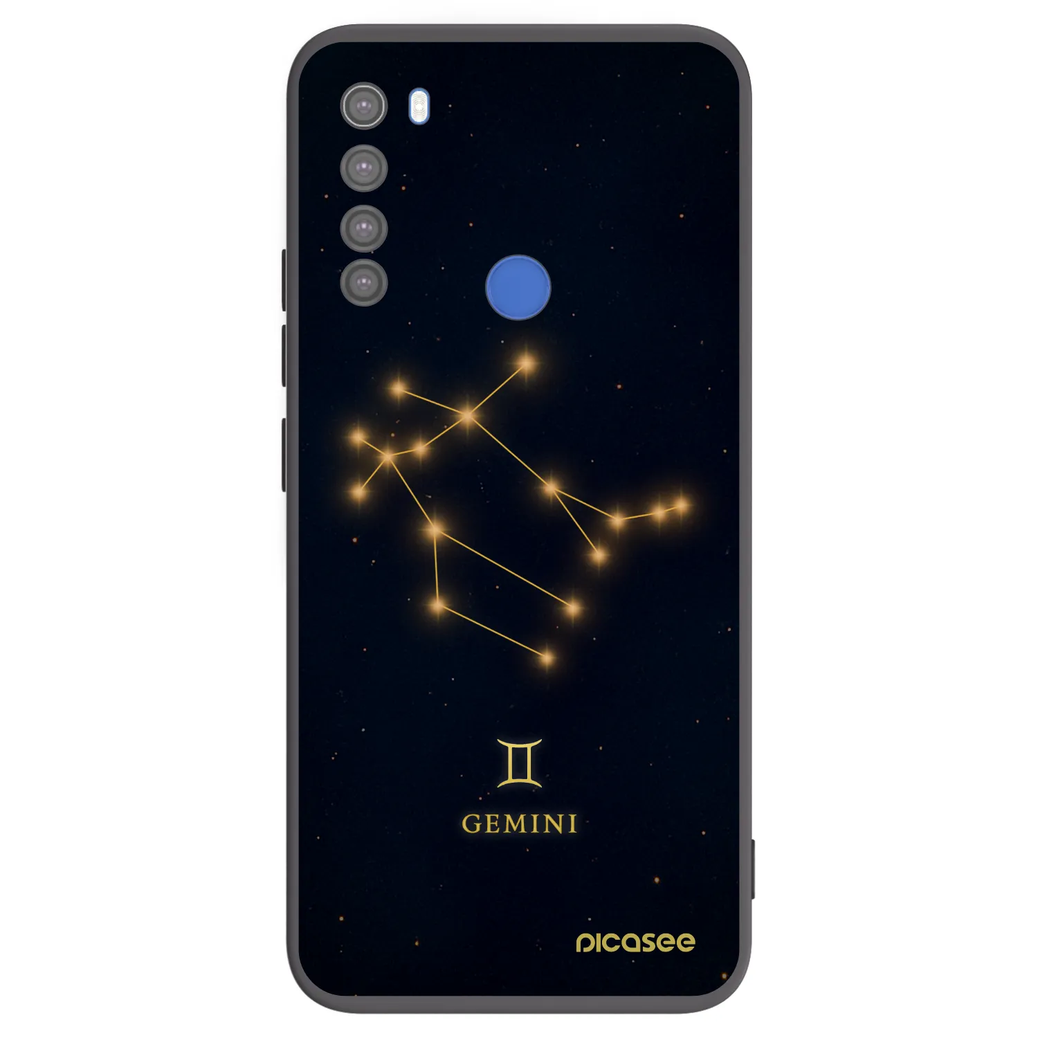 Picasee silikónový čierny obal pre Xiaomi Redmi Note 8T - GEMINI