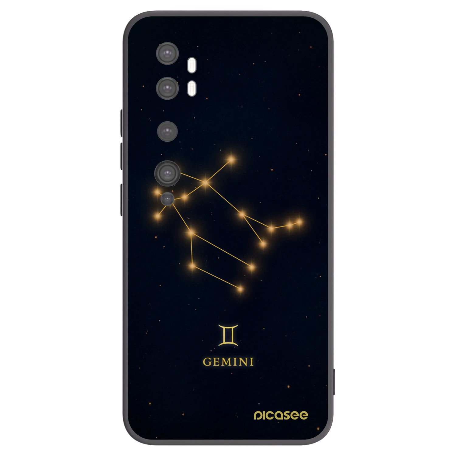Picasee silikónový čierny obal pre Xiaomi Mi Note 10 (Pro) - GEMINI