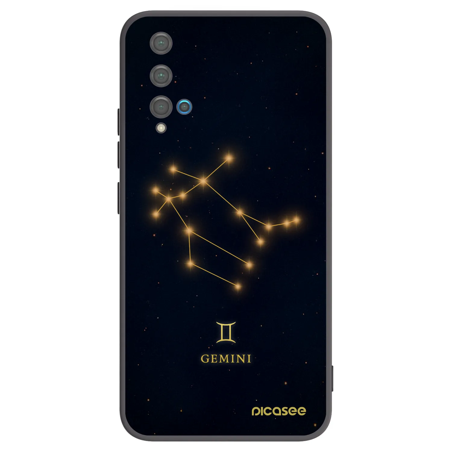 Picasee silikónový čierny obal pre Huawei Nova 5T - GEMINI
