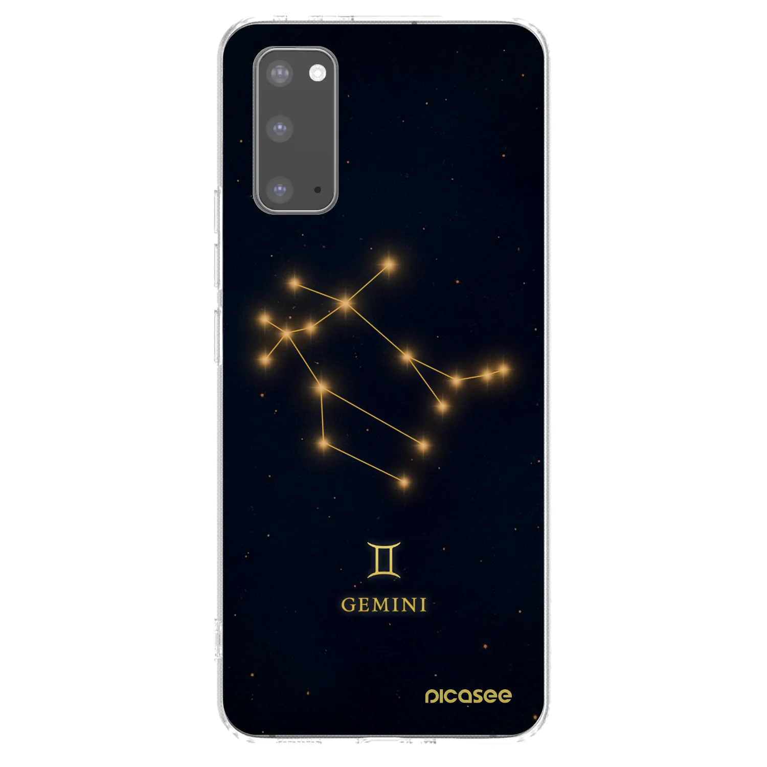 Picasee silikónový prehľadný obal pre Samsung Galaxy S20 G980F - GEMINI