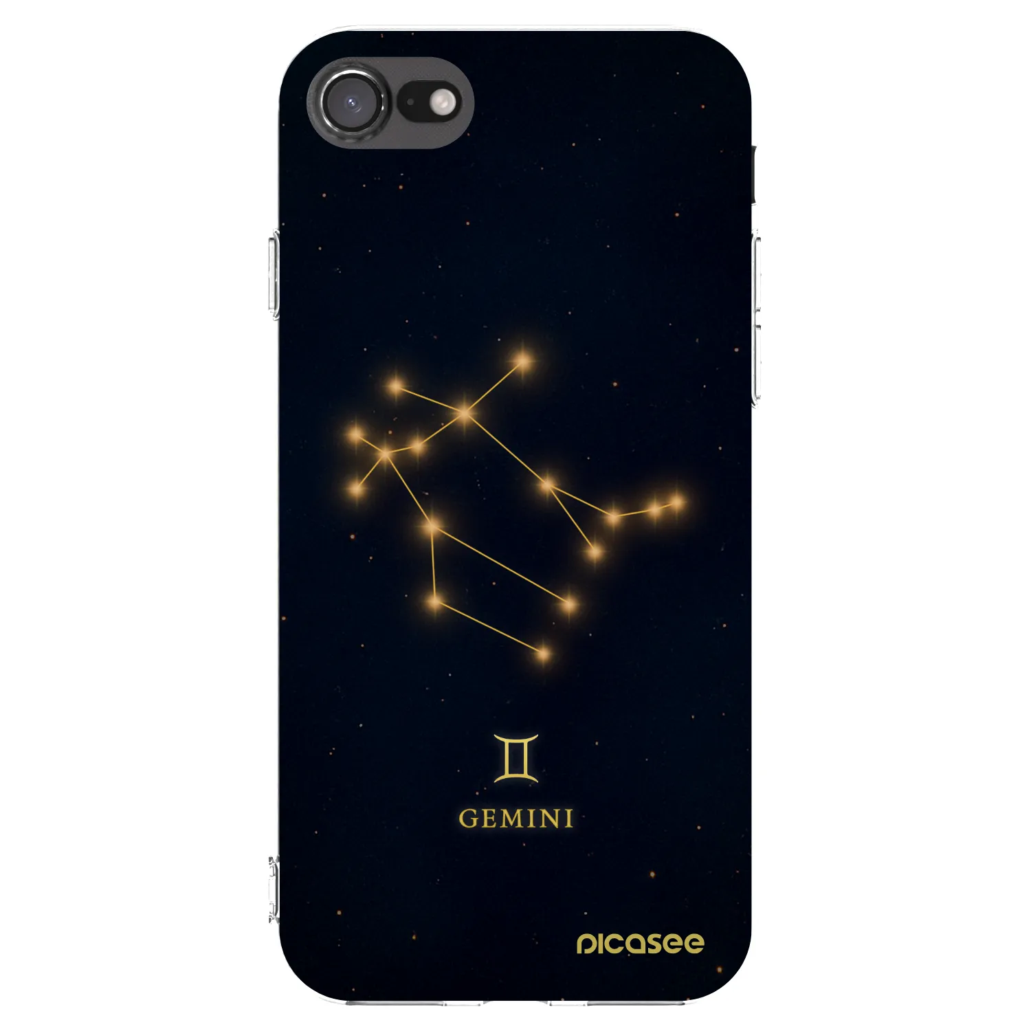 Picasee silikónový prehľadný obal pre Apple iPhone SE 2020 - GEMINI