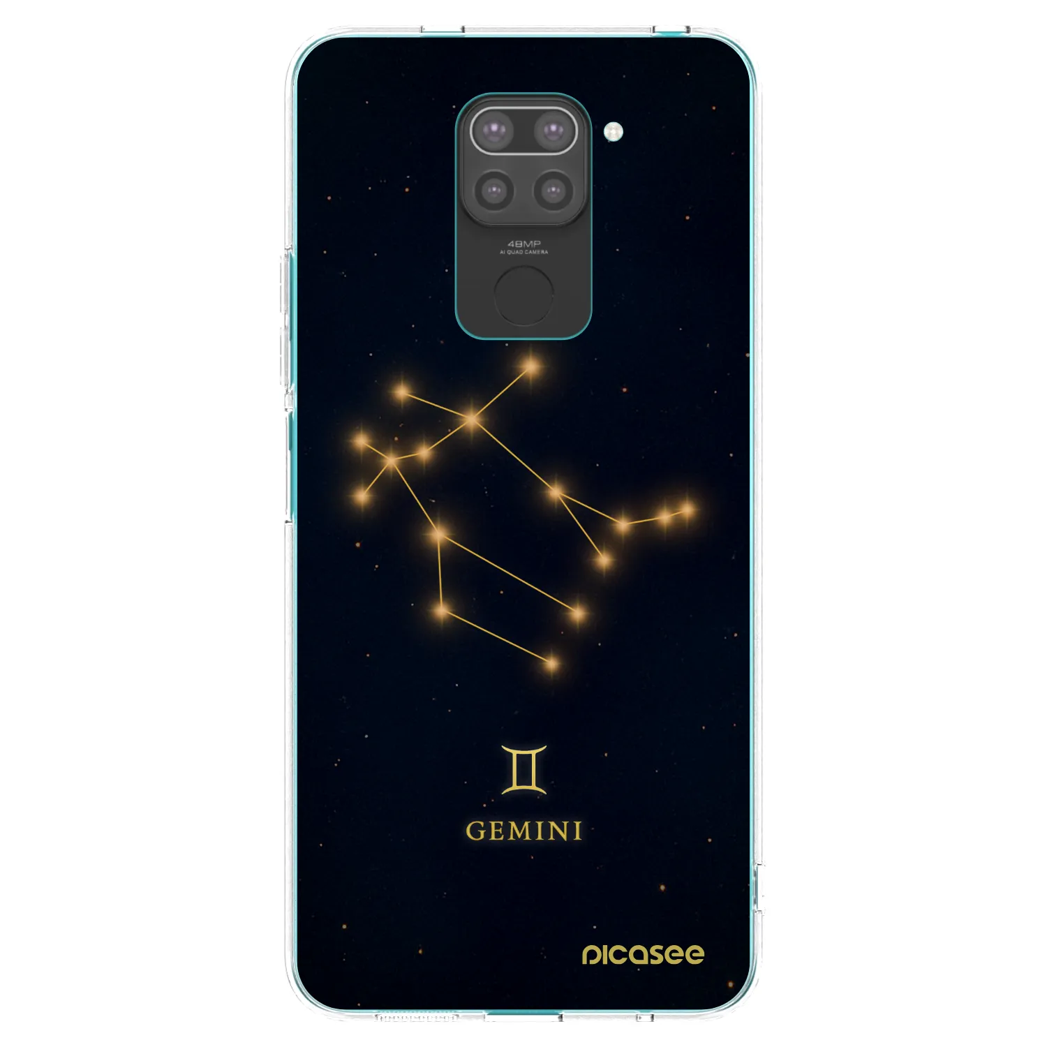 Picasee silikónový čierny obal pre Xiaomi Redmi Note 9 - GEMINI
