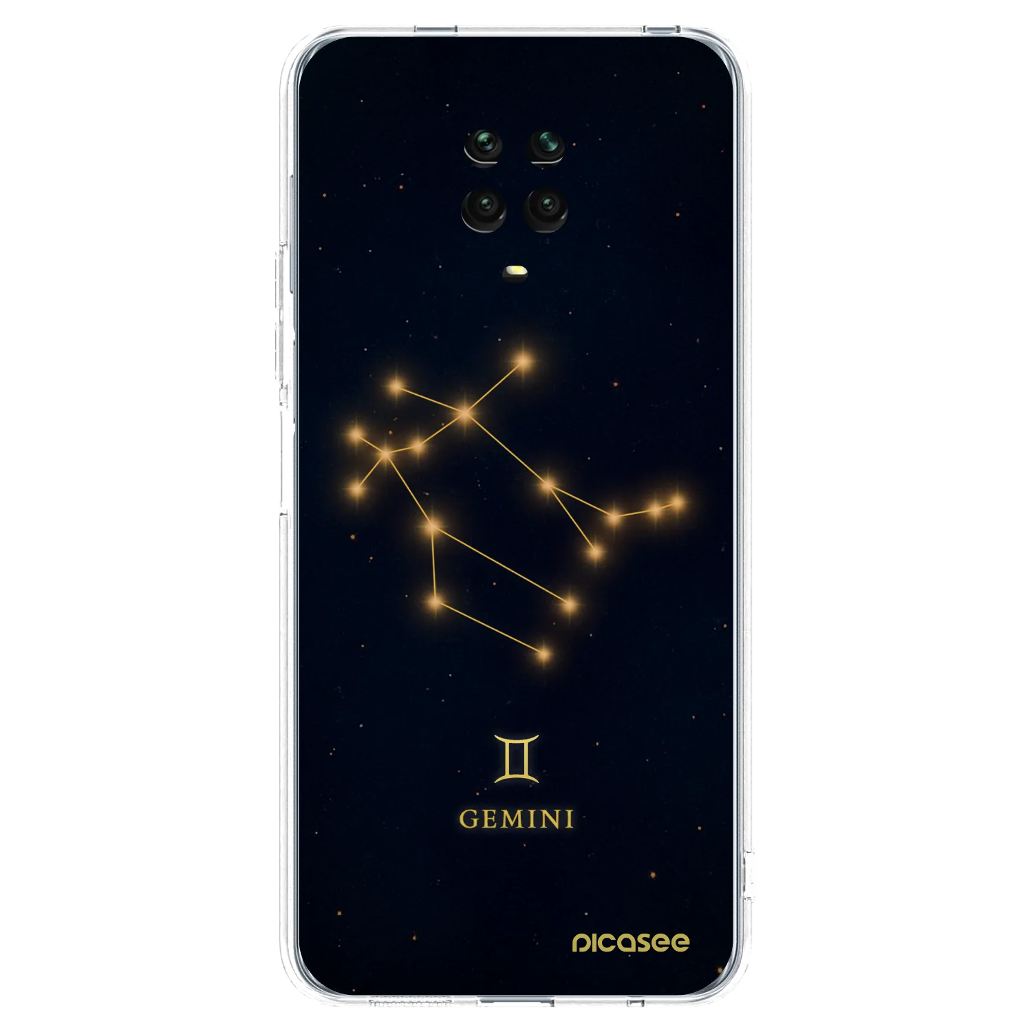 Picasee silikónový prehľadný obal pre Xiaomi Redmi Note 9S - GEMINI