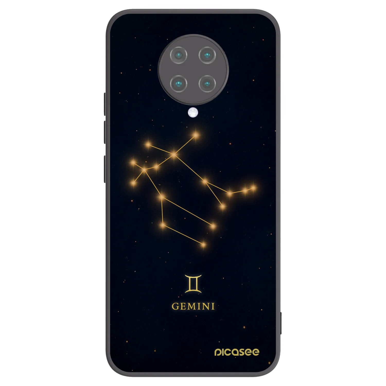Picasee silikónový čierny obal pre Xiaomi Poco F2 Pro - GEMINI