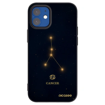 Picasee silikónový čierny obal pre Apple iPhone 12 mini - CANCER