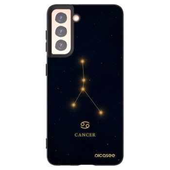 Picasee silikónový čierny obal pre Samsung Galaxy S21 5G G991B - CANCER