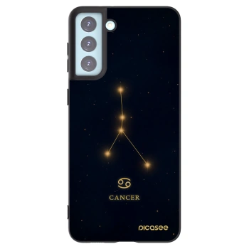 Picasee silikónový čierny obal pre Samsung Galaxy S21+ 5G G996F - CANCER