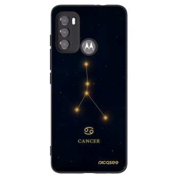 Picasee silikónový čierny obal pre Motorola Moto G60 - CANCER