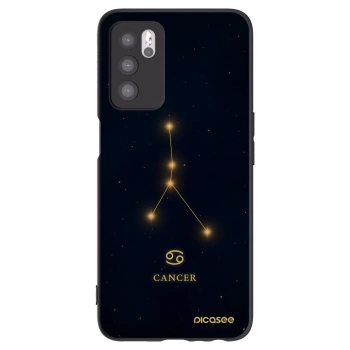 Picasee silikónový čierny obal pre OPPO A16s - CANCER