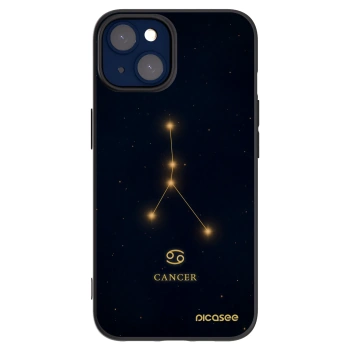 Picasee silikónový čierny obal pre Apple iPhone 14 - CANCER
