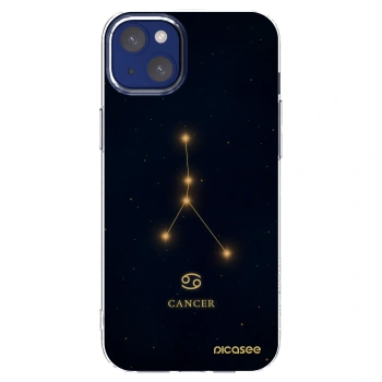 Picasee silikónový prehľadný obal pre Apple iPhone 14 Plus - CANCER
