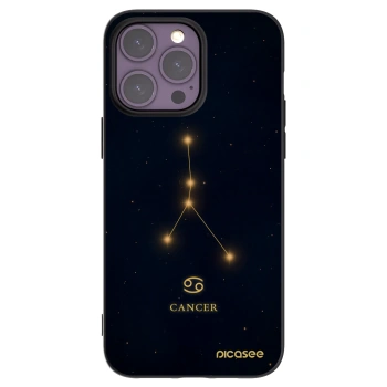 Picasee silikónový čierny obal pre Apple iPhone 14 Pro Max - CANCER