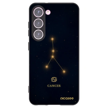 Picasee silikónový čierny obal pre Samsung Galaxy S23 5G - CANCER