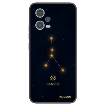 Picasee silikónový čierny obal pre Xiaomi Redmi Note 12 5G - CANCER