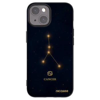 Picasee silikónový čierny obal pre Apple iPhone 15 - CANCER
