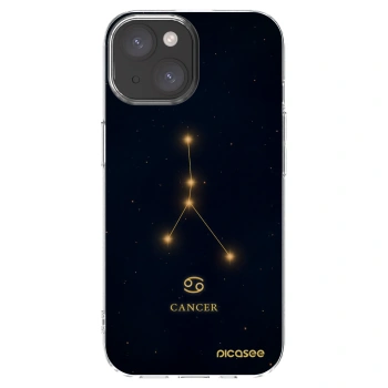Picasee silikónový prehľadný obal pre Apple iPhone 15 - CANCER